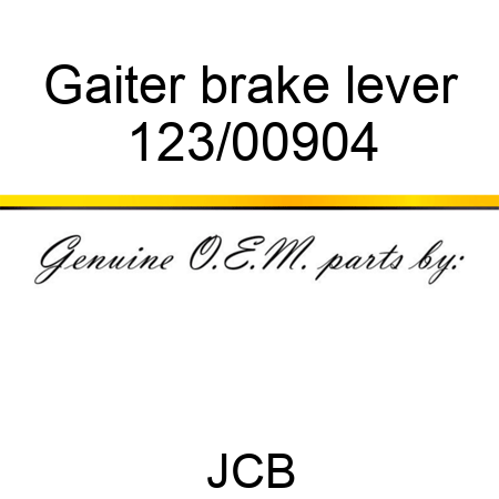 Gaiter, brake lever 123/00904