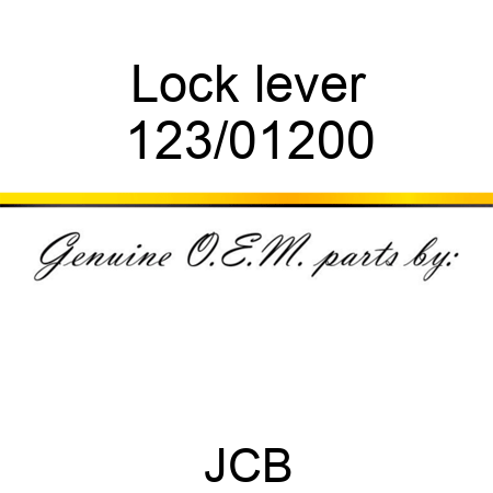 Lock, lever 123/01200