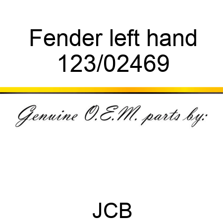 Fender, left hand 123/02469