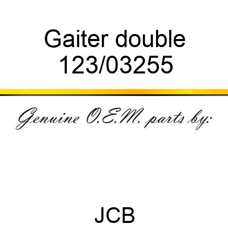 Gaiter, double 123/03255