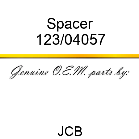 Spacer 123/04057