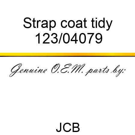 Strap, coat tidy 123/04079