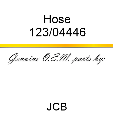 Hose 123/04446