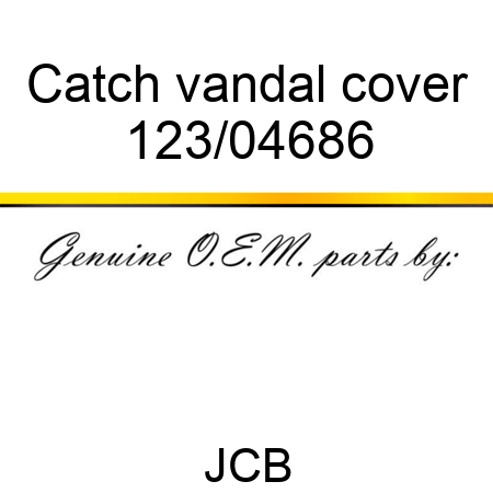Catch, vandal cover 123/04686
