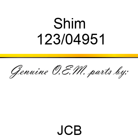 Shim 123/04951