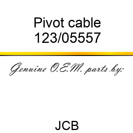 Pivot, cable 123/05557