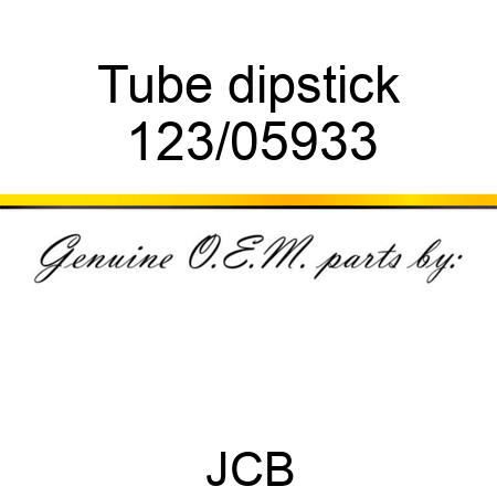 Tube, dipstick 123/05933