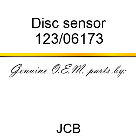 Disc, sensor 123/06173
