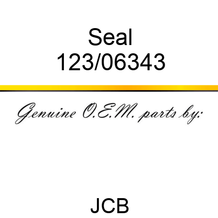 Seal 123/06343
