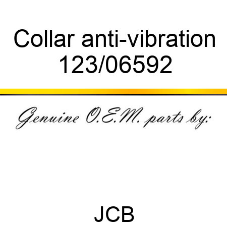 Collar, anti-vibration 123/06592