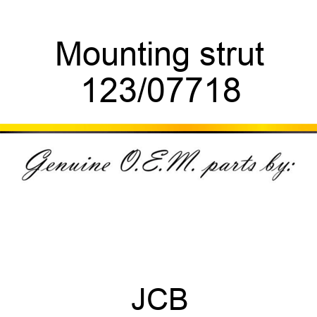 Mounting, strut 123/07718