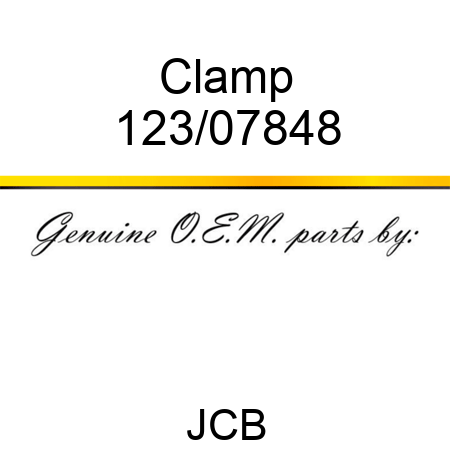 Clamp 123/07848