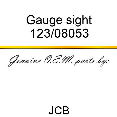 Gauge, sight 123/08053