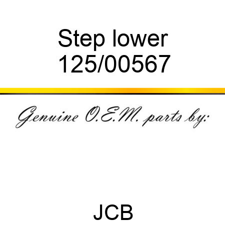 Step, lower 125/00567