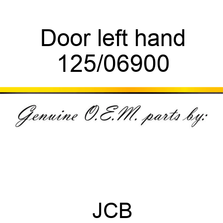 Door, left hand 125/06900