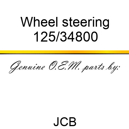 Wheel, steering 125/34800