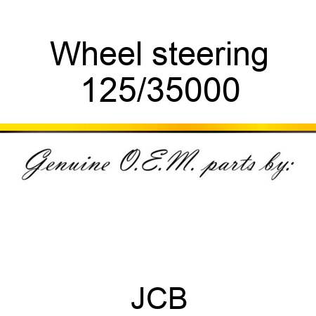 Wheel, steering 125/35000