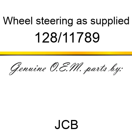 Wheel, steering, as supplied 128/11789