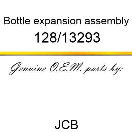 Bottle, expansion, assembly 128/13293