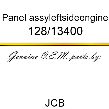 Panel, assy,leftside,engine 128/13400