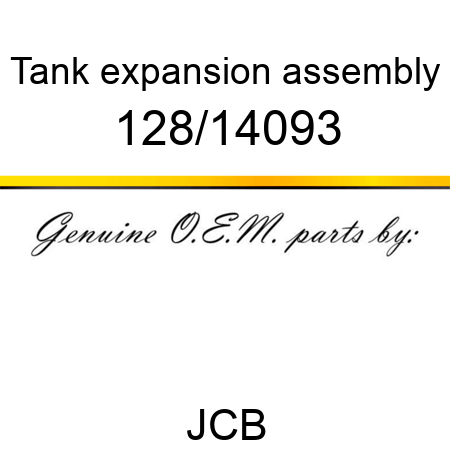 Tank, expansion, assembly 128/14093