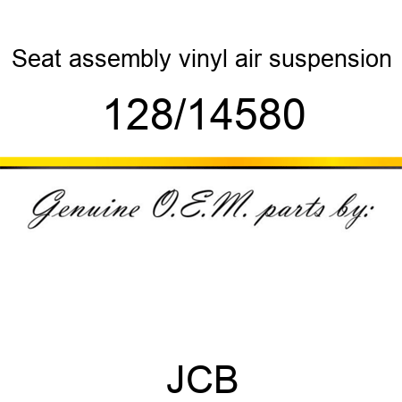 Seat, assembly vinyl, air suspension 128/14580