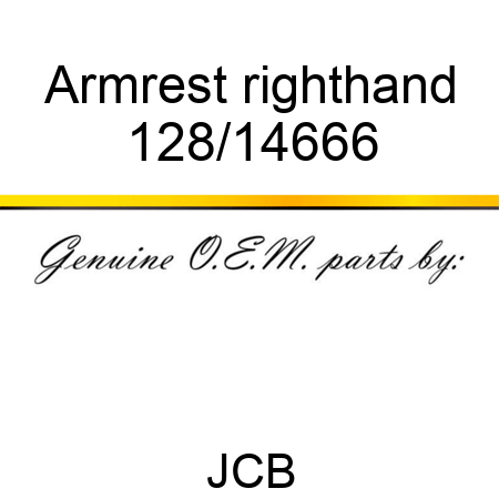 Armrest, righthand 128/14666