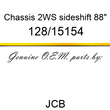 Chassis, 2WS, sideshift 88