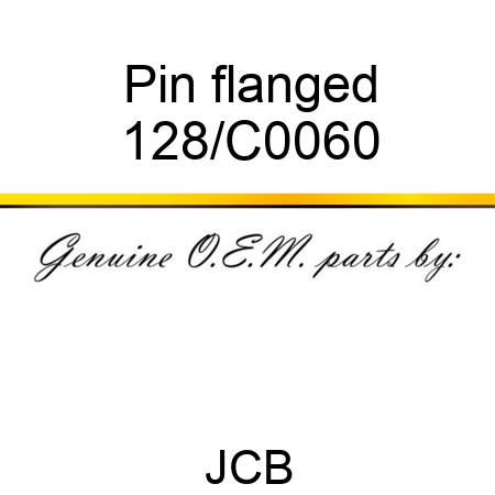 Pin, flanged 128/C0060