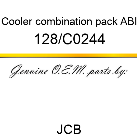 Cooler, combination pack, ABI 128/C0244