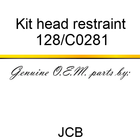 Kit, head restraint 128/C0281