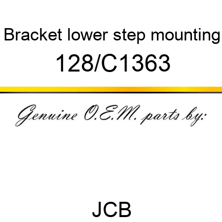 Bracket, lower step mounting 128/C1363