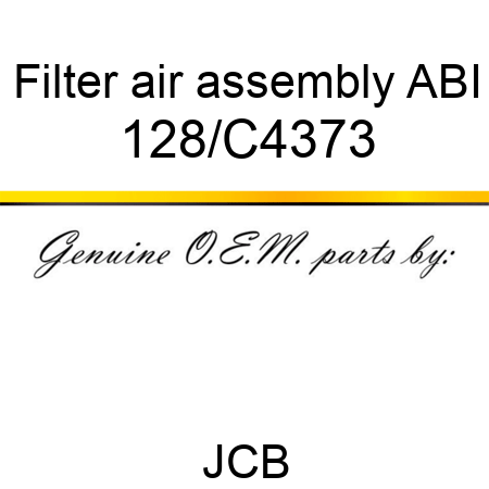 Filter, air, assembly ABI 128/C4373