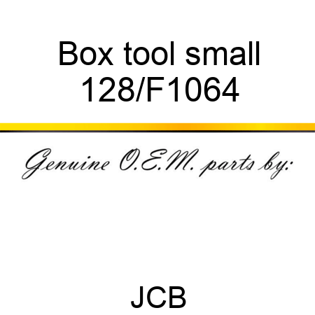Box, tool, small 128/F1064
