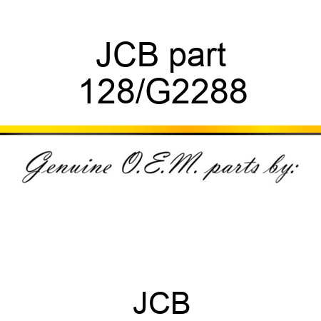 JCB part 128/G2288