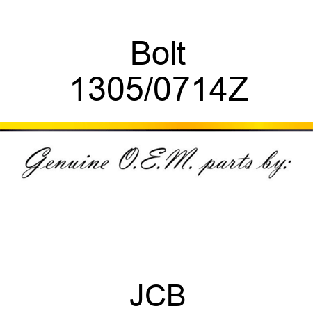 Bolt 1305/0714Z