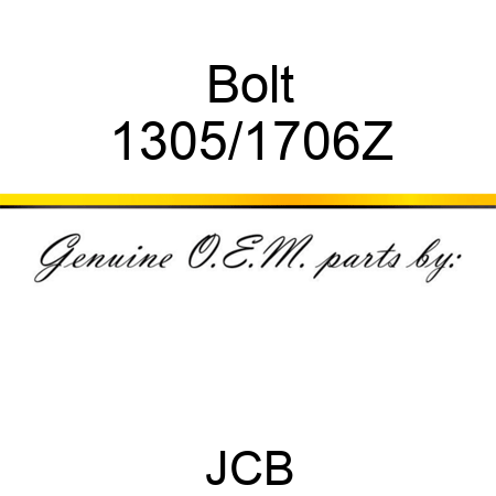 Bolt 1305/1706Z
