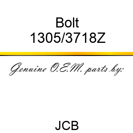 Bolt 1305/3718Z