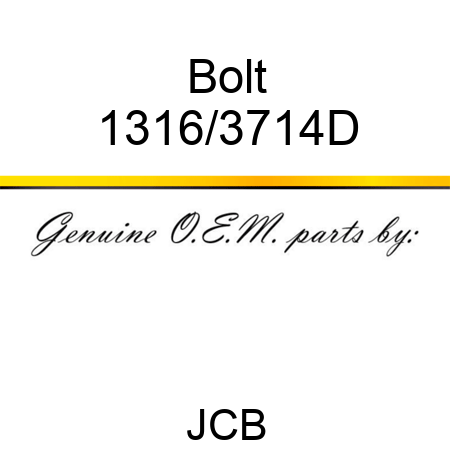 Bolt 1316/3714D