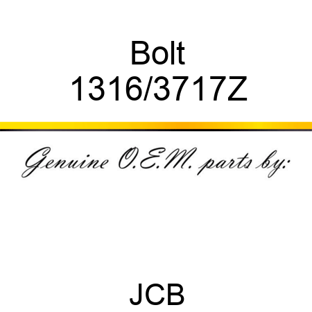Bolt 1316/3717Z