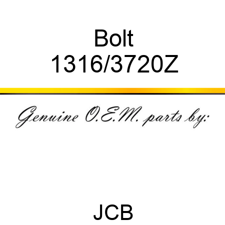 Bolt 1316/3720Z