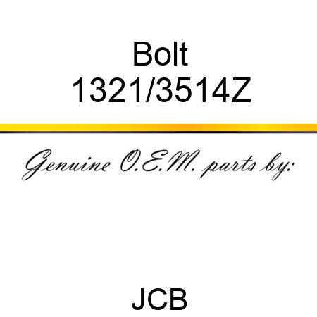 Bolt 1321/3514Z