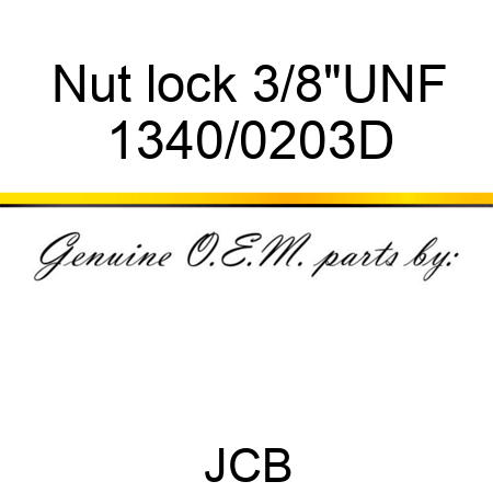 Nut, lock 3/8