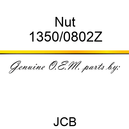 Nut 1350/0802Z