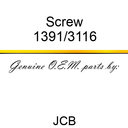 Screw 1391/3116