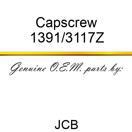 Capscrew 1391/3117Z