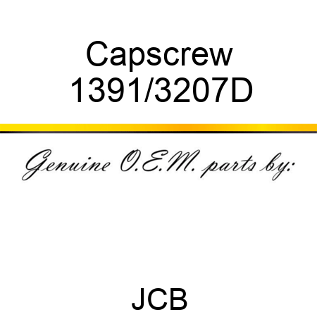 Capscrew 1391/3207D