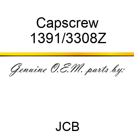 Capscrew 1391/3308Z