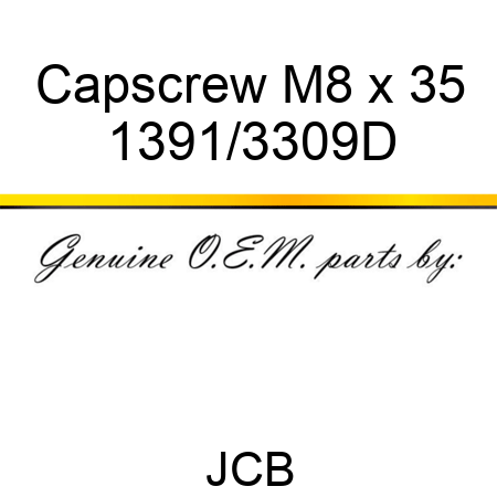 Capscrew, M8 x 35 1391/3309D