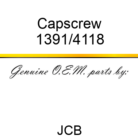 Capscrew 1391/4118